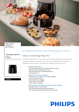 Philips HD9270/70R1 Essential Airfryer XL - Reconditionnée Manuel utilisateur