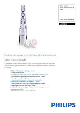 Philips SC5275/33 VisaPure Brosse nettoyante pour le visage Manuel utilisateur