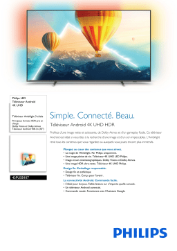 Philips 43PUS8107/12 LED Téléviseur Android 4K UHD Manuel utilisateur