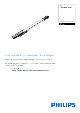 Philips CP1364/01 TUBE DE RECHANGE Manuel utilisateur