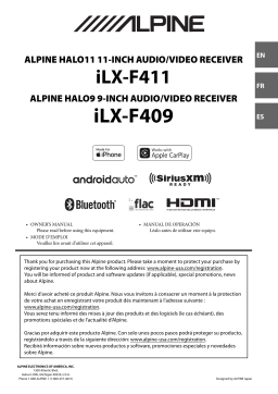 Alpine iLX-F411 Receiver Manuel du propriétaire