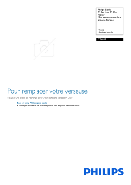 Philips CP6829/01 Daily Collection Coffee maker Mini verseuse couleur ardoise foncée Manuel utilisateur
