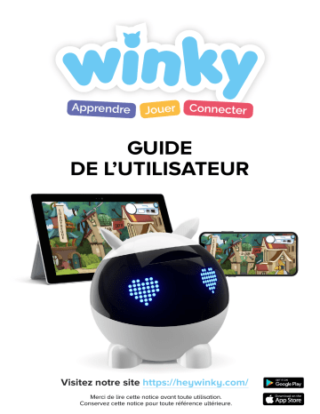 Winky - Robot Ludique et Educatif Manuel utilisateur | Fixfr