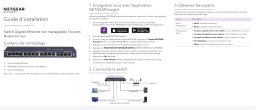 Netgear (GS116) Switch Ethernet 16 Ports RJ45 Métal Gigabit Manuel utilisateur