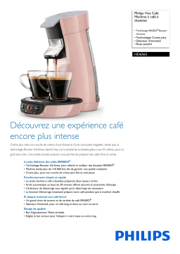 Philips HD6563/30R1 Viva Café Machine à café à dosettes Manuel utilisateur
