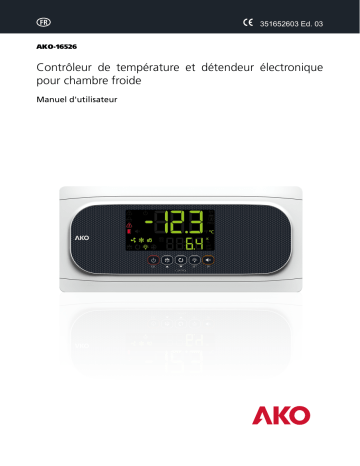 AKO AKO-16526 Temperature and electronic expansion controller for cold room store Manuel utilisateur | Fixfr