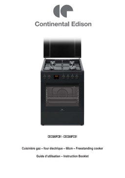 CONTINENTAL EDISON CECG60FCS1 Manuel utilisateur