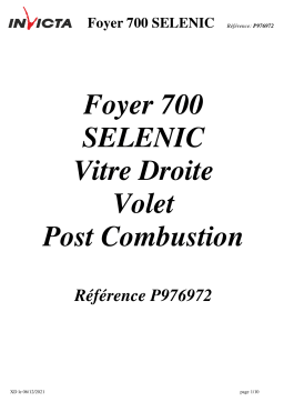 Invicta 700 Selenic Right Glass Inset Stove spécification