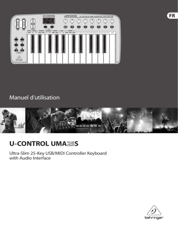 Behringer UMA25S MIDI Equipment Manuel du propriétaire | Fixfr