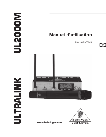 Behringer UL2000M Microphone Manuel du propriétaire | Fixfr