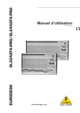 Behringer SL2442FX-PRO Mixer Manuel du propriétaire