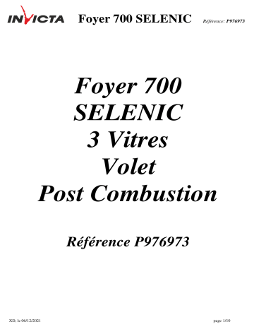 Invicta 700 Selenic 3-Glass Inset Stove spécification | Fixfr