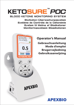 Roche KetoSure POC Blood Ketone system Manuel utilisateur