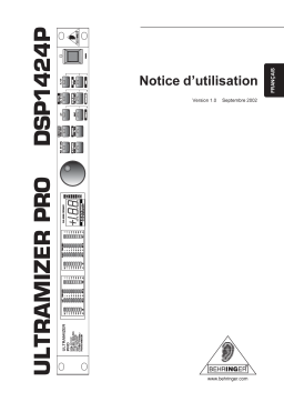 Behringer DSP1424P Effects and Signal Processor Manuel du propriétaire