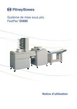 Pitney Bowes DI875, DI880 Système d'insertion DI875, DI880 Serie Inserter Une information important