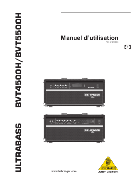 Behringer BVT5500H Guitar and Bass Manuel du propriétaire