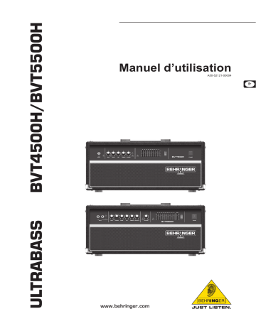 Behringer BVT5500H Guitar and Bass Manuel du propriétaire | Fixfr