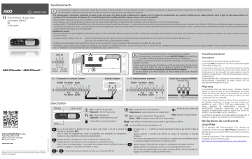 AKO Gas transmitter Manuel utilisateur | Fixfr