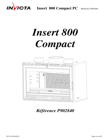 Invicta 800 Compact Turbo Cassette Stove spécification | Fixfr
