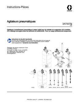 Graco 3A7007N, Agitateurs pneumatiques Mode d'emploi