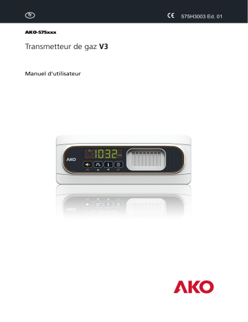AKO AKO-575xxx V3 Gas transmitter Manuel utilisateur | Fixfr
