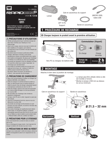 Cateye Rapid micro G [TL-LD620G] Safety light Manuel utilisateur | Fixfr