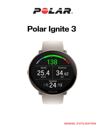 Polar Ignite 3 Manuel utilisateur | Fixfr