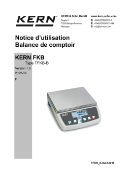 KERN TFKB 65K-3-B Mode d'emploi