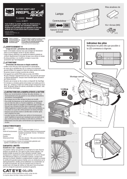 Cateye REFLEX RACK [TL-LD580G] Safety light Manuel utilisateur