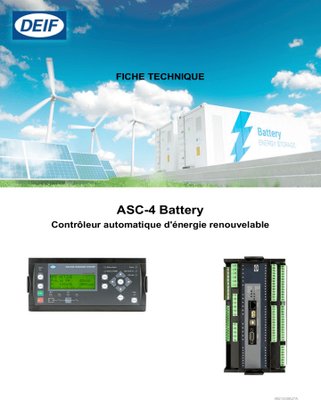 Deif ASC-4 Battery Automatic sustainable controller battery Fiche technique | Fixfr