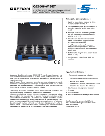 gefran QE2008-W System Fiche technique | Fixfr