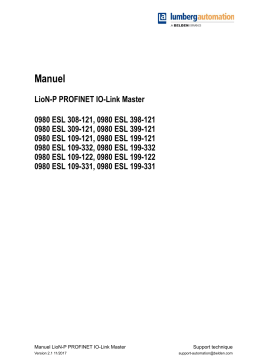 Hirschmann PROFINET IO-Link-Master Manuel utilisateur