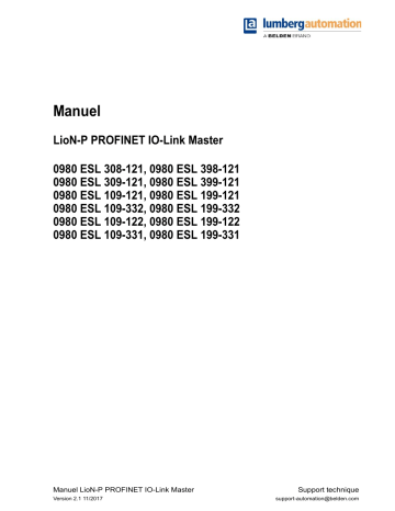 Hirschmann PROFINET IO-Link-Master Manuel utilisateur | Fixfr