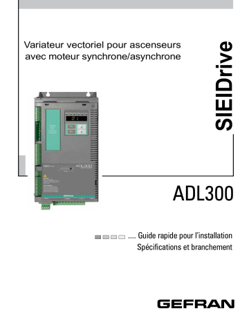 gefran ADL300 Inverter Guide de démarrage rapide | Fixfr