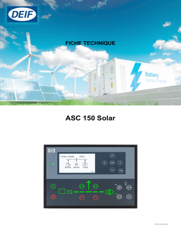 Deif ASC 150 Solar Fiche technique | Fixfr