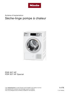 Miele PDR 507 Sèche-linge pompe à chaleur professionnel Manuel utilisateur