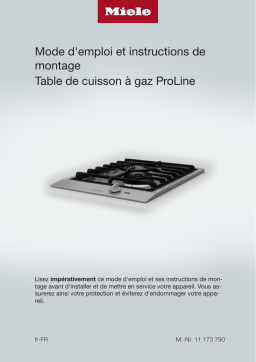 Miele CS 1012-2 G Élément ProLine Manuel utilisateur