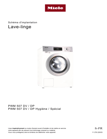 Miele PWM 507 Lave-linge prof Manuel utilisateur | Fixfr