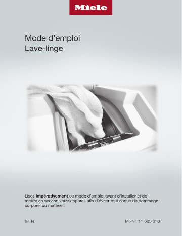 Miele WW 690 WPM Lave-linge top Manuel utilisateur | Fixfr