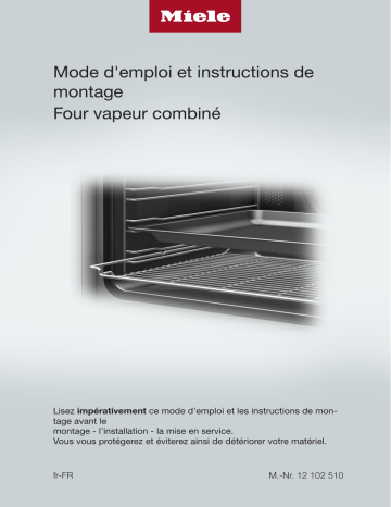 DGC 7351 | DGC 7350 | Miele DGC 7450 Four vapeur combiné cuisson vapeur Manuel utilisateur | Fixfr