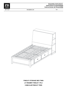 PB Teen Findley Storage Bed - Twin Manuel utilisateur