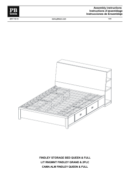 PB Teen Findley Storage Bed - Full & Queen Manuel utilisateur