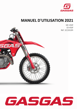 GASGAS MC 450F 2021 Manuel du propriétaire