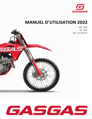 MC 250F | GASGAS EX 250F 2022 Manuel du propriétaire | Fixfr