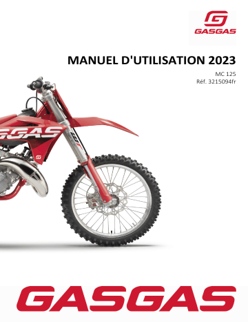 GASGAS MC 125 2023 Manuel du propriétaire | Fixfr