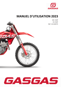 GASGAS MC 250F 2023 Manuel du propriétaire