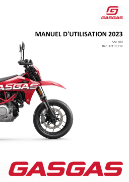 GASGAS SM 700 2023 Manuel du propriétaire