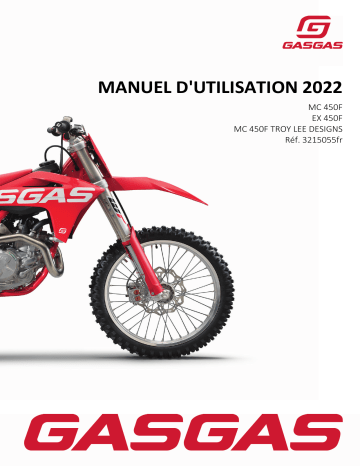 EX 450F | GASGAS MC 450F Troy Lee Designs 2022 Manuel du propriétaire | Fixfr