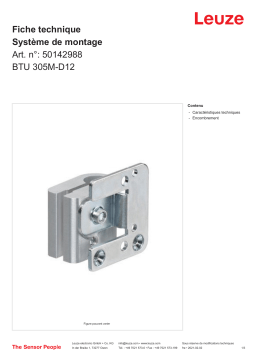 Leuze BTU 305M-D12 Montagesystem Manuel utilisateur