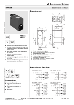 Leuze CRT 20B M/P-12-004-S12 Farbtaster Manuel utilisateur